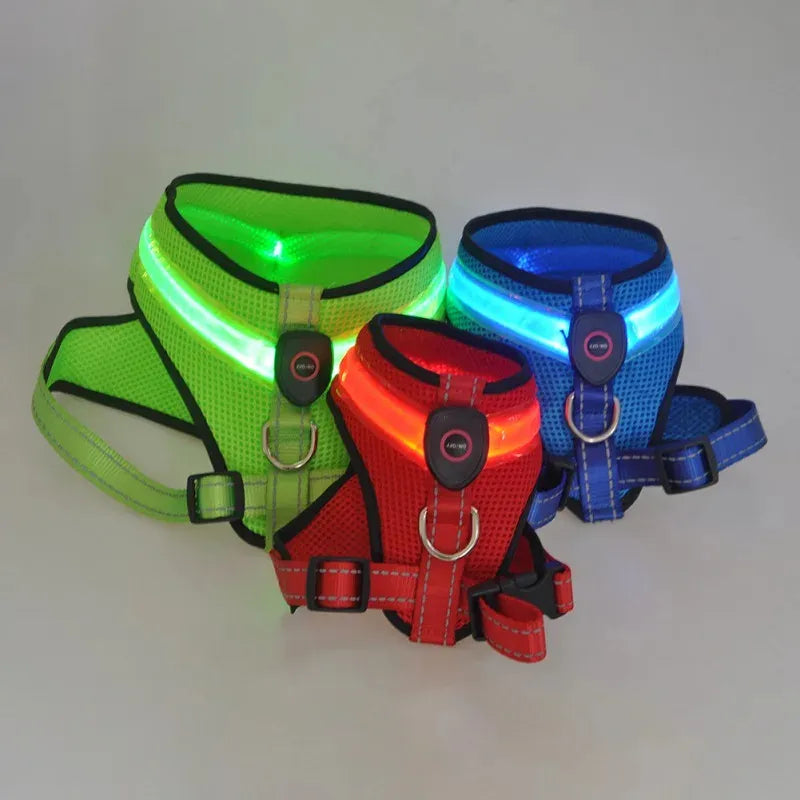 LumaPaws™ LED Rechargeable Dog Safety Harness